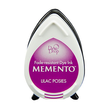 Tampón de tinta Memento Dew Drop Lilac Posies de Tsukineko