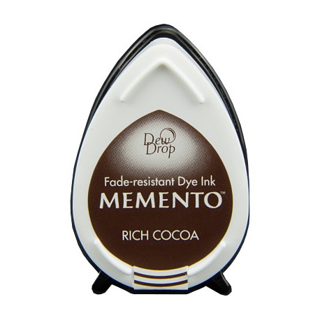 Tampón de tinta Memento Dew Drop Rich Cocoa de Tsukineko