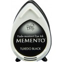 Tampón de tinta Memento Dew Drop Tuxedo Black de Tsukineko