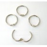 Anillas plateadas con bisagra 3cm