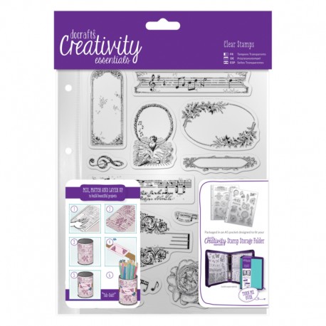 Set Sellos Acrilicos A5 - Musicality Set Sellos Acrilicos A5 - Musicality
