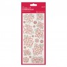 Glitter Dot Stickers - Christmas Flowers