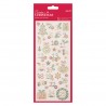 Glitter Dot Stickers - Christmas Numbers