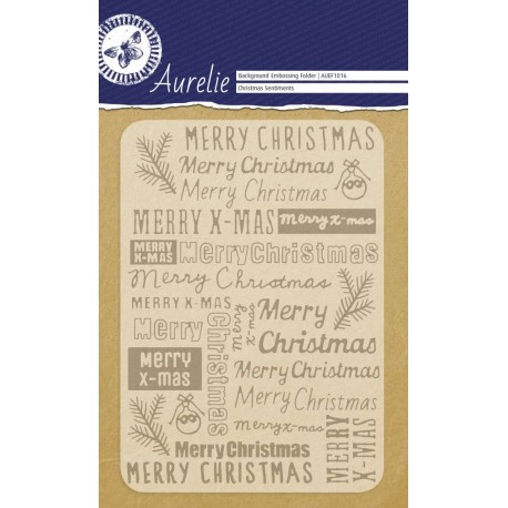 Carpeta de Relieve - Christmas Sentiments