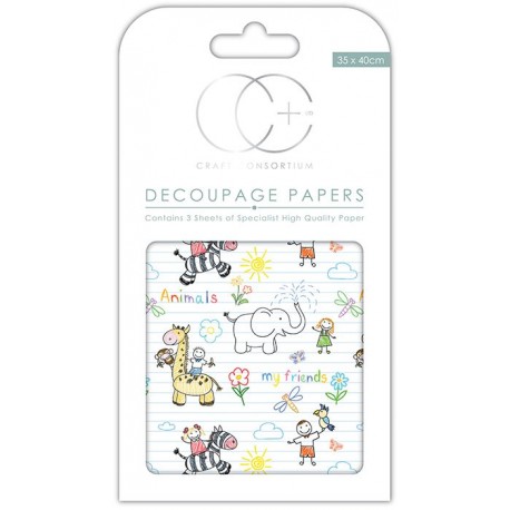 Papeles decoupage Kids Friends