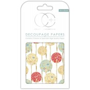 Papeles decoupage White Baubles