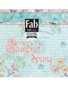 Colección para scrapbooking Charms of Spring de FabScraps