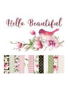 Hello Beautiful de Piatek Trzynastego Colección scrapbooking de diseños florales