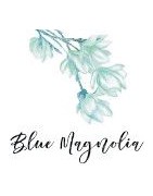 Colección Blue Magnolia de 13 Arts con papeles y adornos de scrap